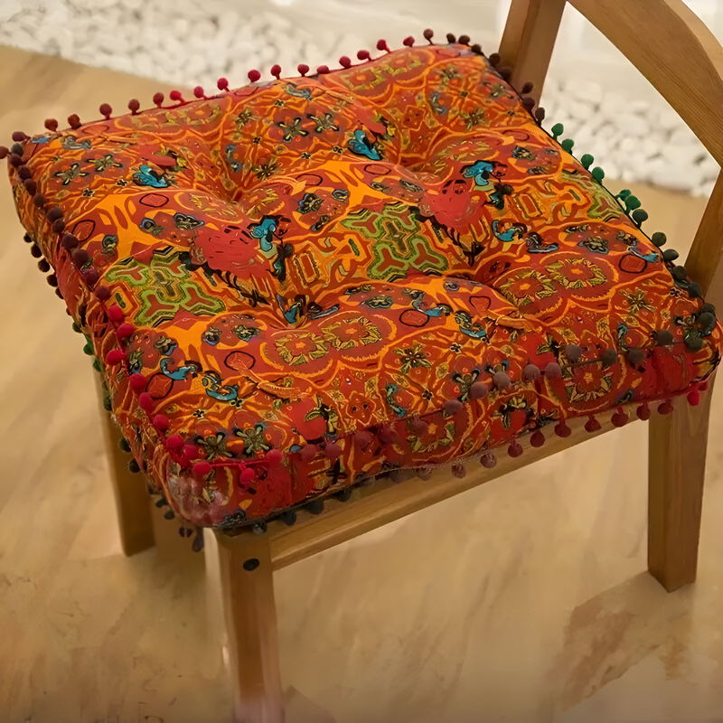 Haven Bohemian Embroidered Floor Cushion | Embroidered, Boho Style
