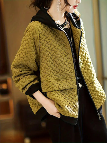 Wren Women's Quilted Hoodie - styled view