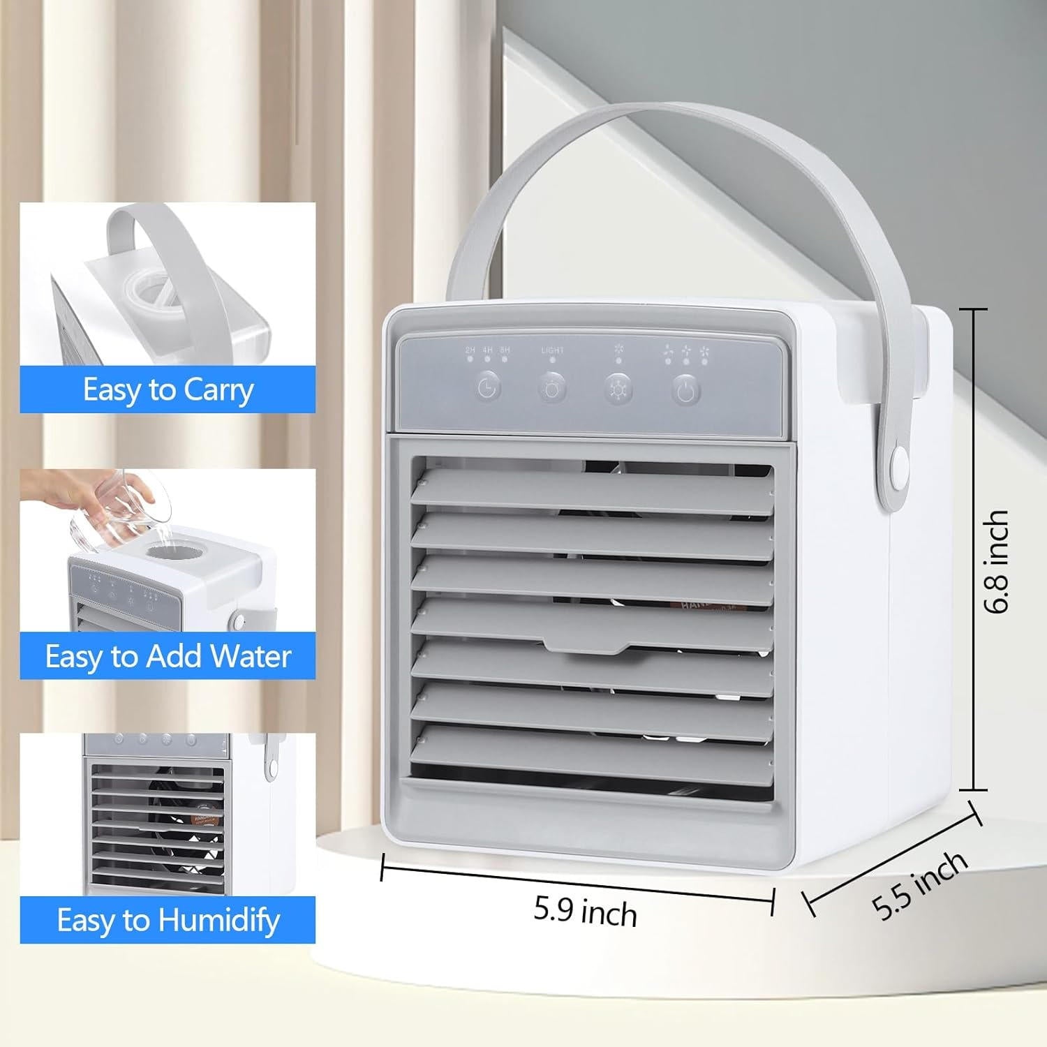 North Portable Air Conditioner - close-up detail