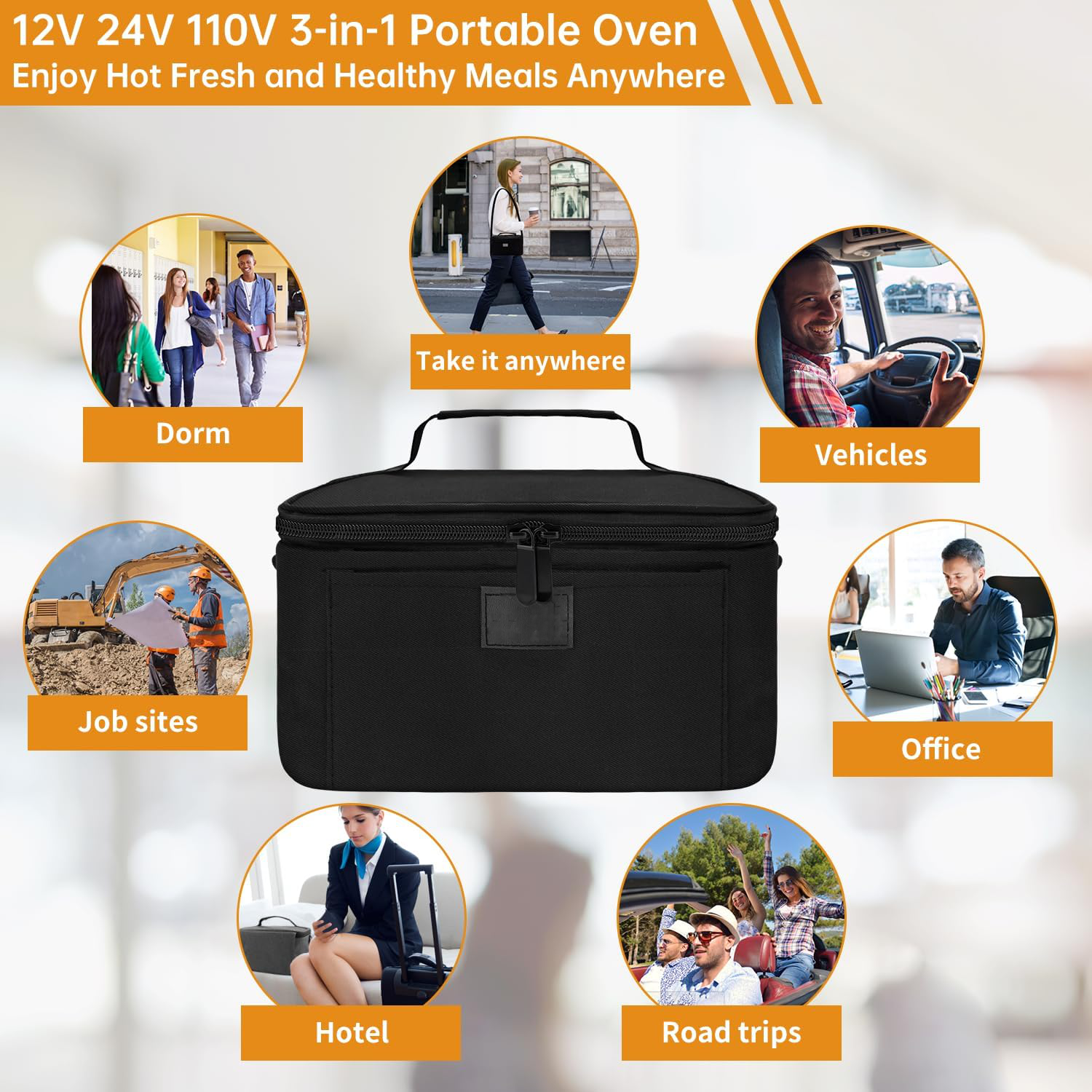 Thistle Adjustable Lunch Box - flat lay