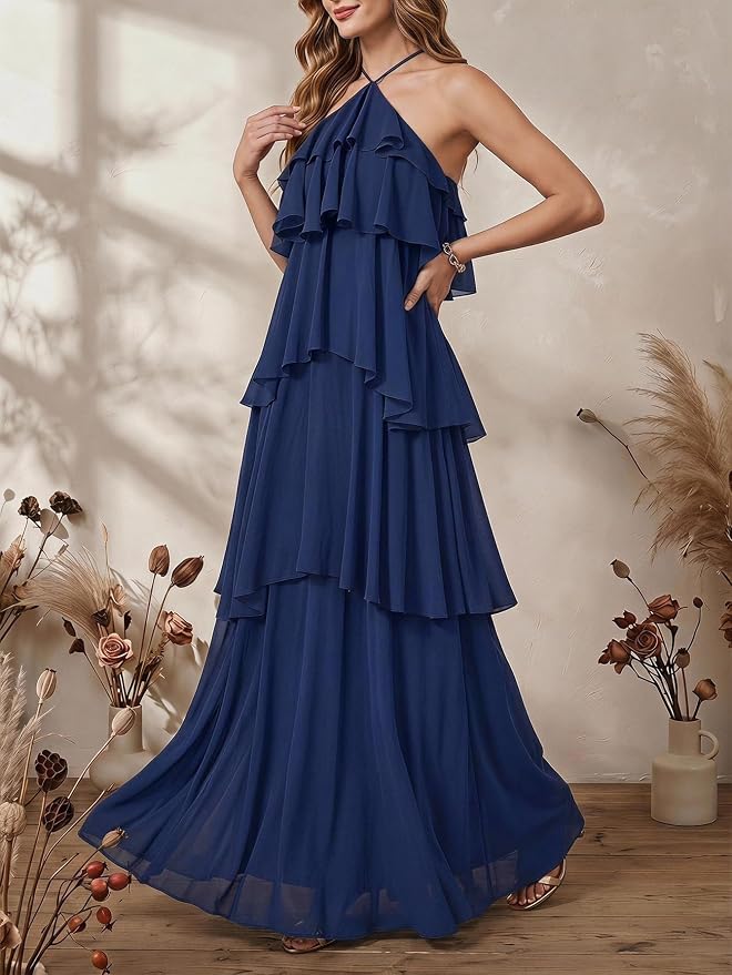 Ines Women's Maxi Dress - flat lay