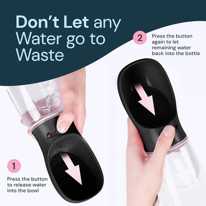 Bay Portable Water Bottle - shown in use
