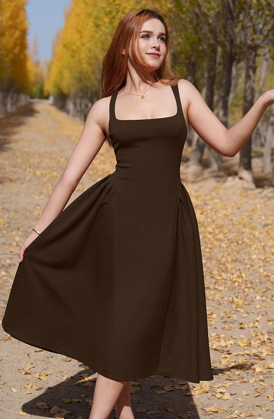 Darcy Women's Pleated Dress - front view