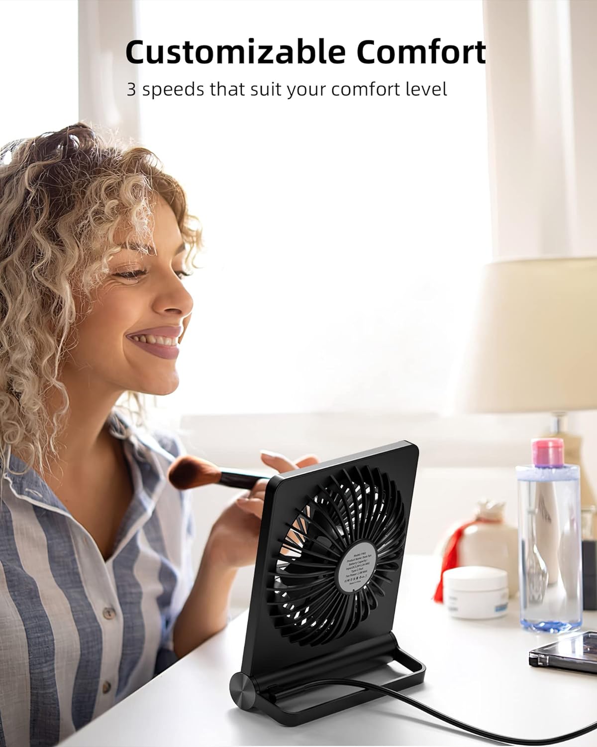 Onyx Portable Fan - full-length view