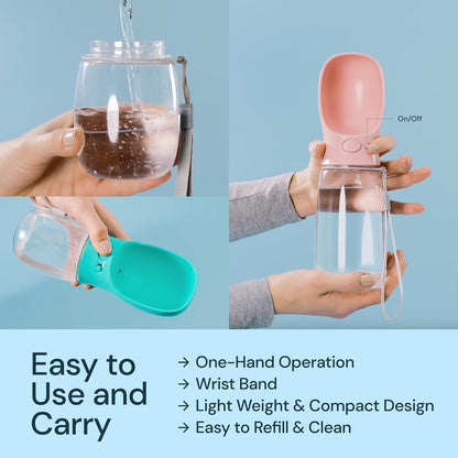 Bay Portable Water Bottle - fabric and finish detail