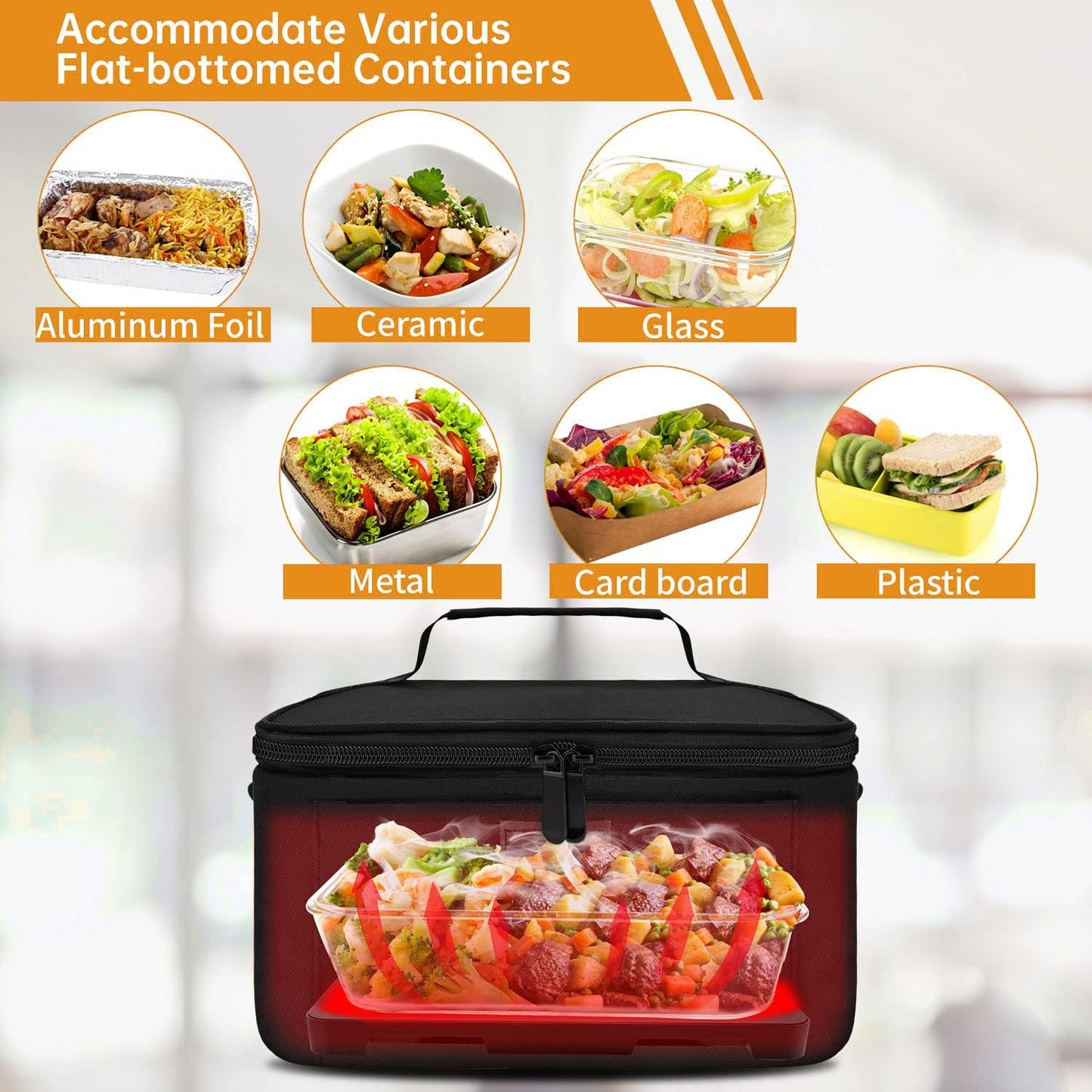 Thistle Adjustable Lunch Box - back view