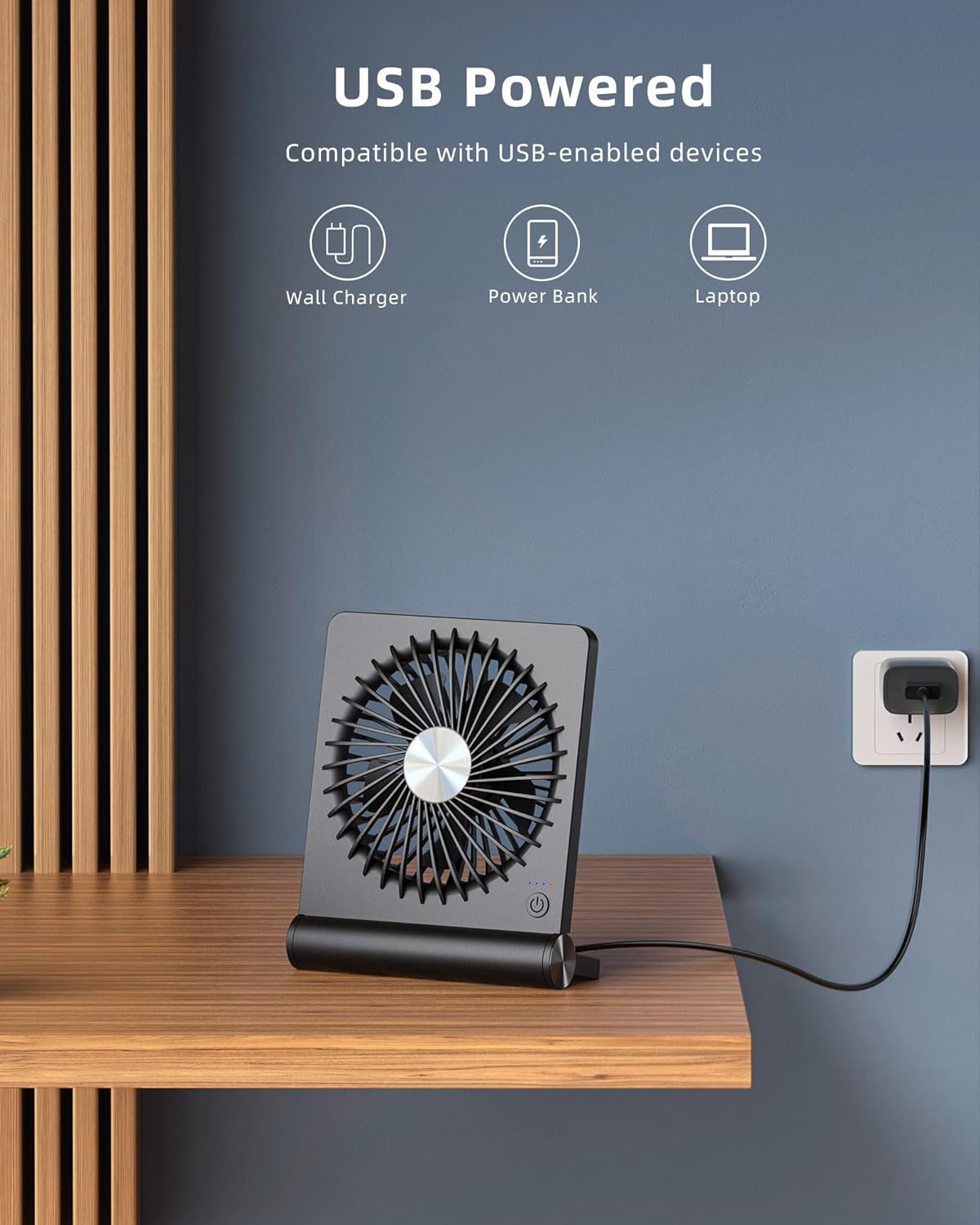 Onyx Portable Fan - fabric and finish detail
