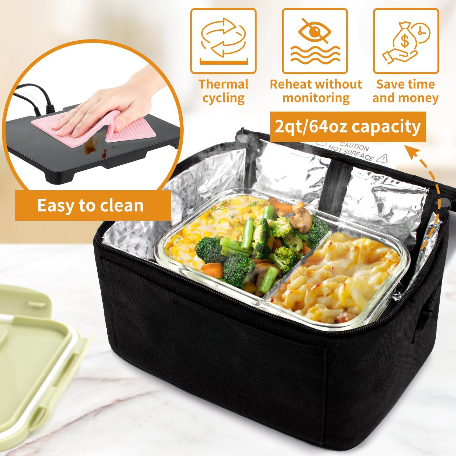 Thistle Adjustable Lunch Box - full-length view