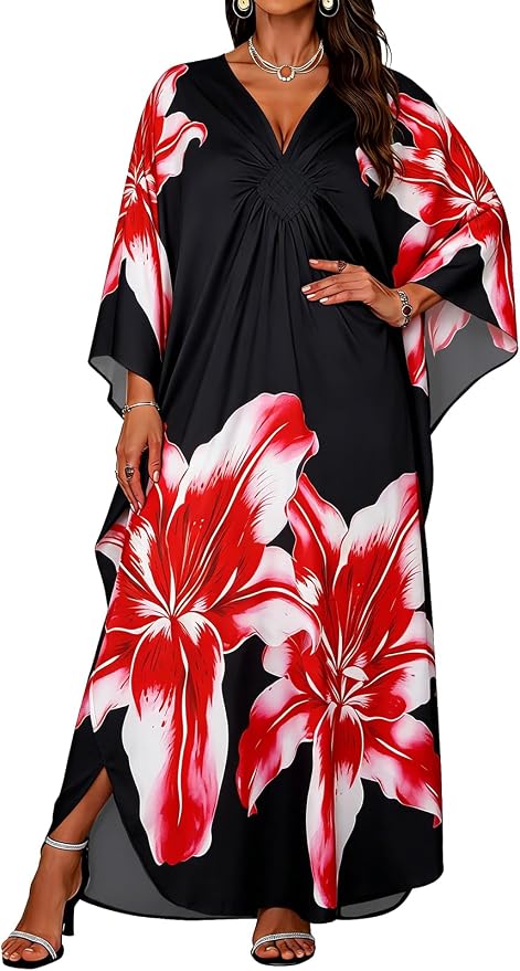 Giselle Women's Floral Cover-up - full-length view