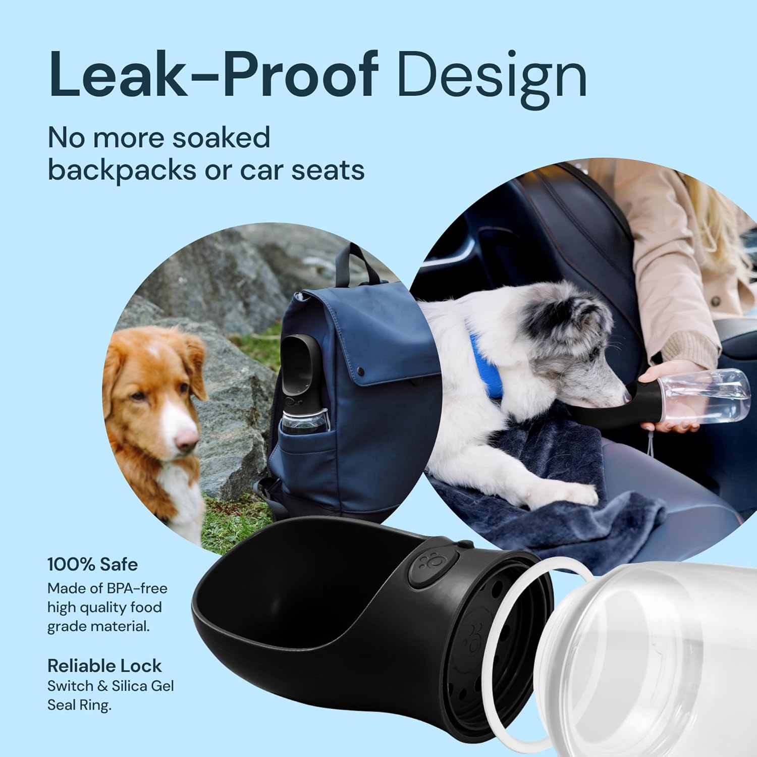Bay Portable Water Bottle - styled view
