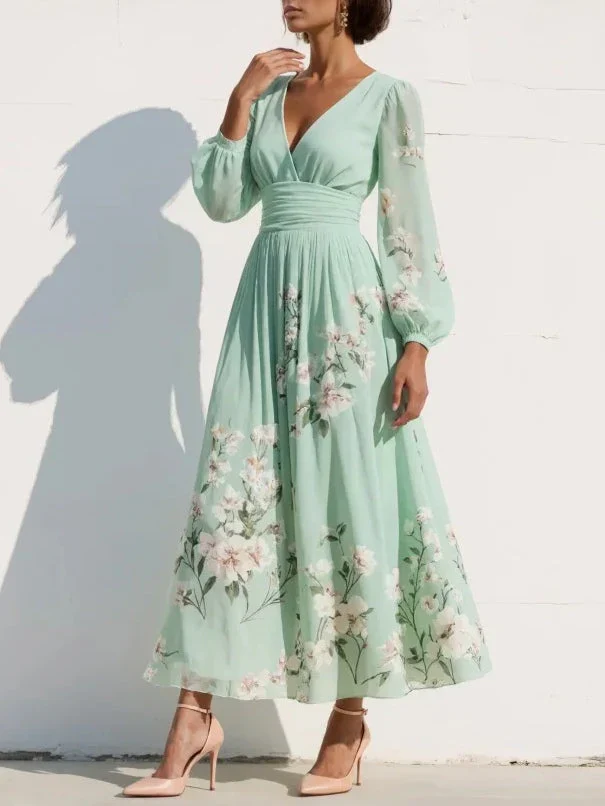 Ruby Women's Pleated Midi Dress - full-length view