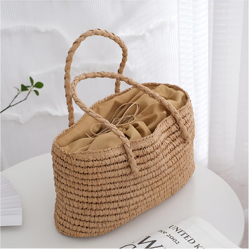 Handwoven Straw Tote Bag