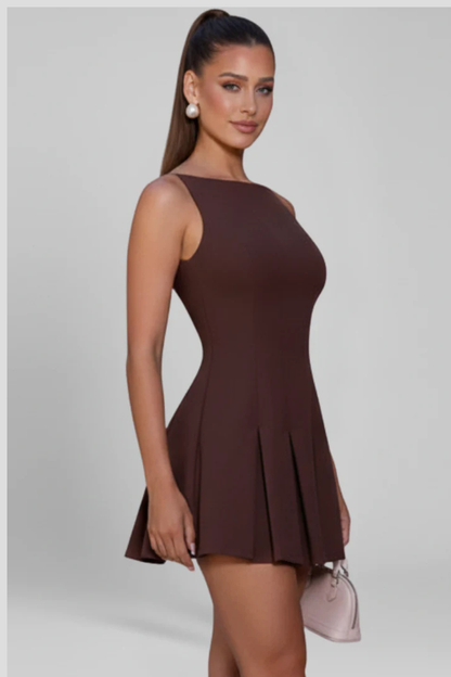 Willa Women's Pleated Dress - back view