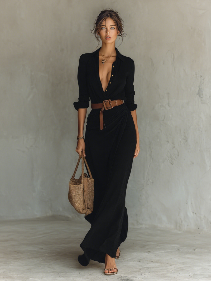 Maren Women's Maxi Dress - back view
