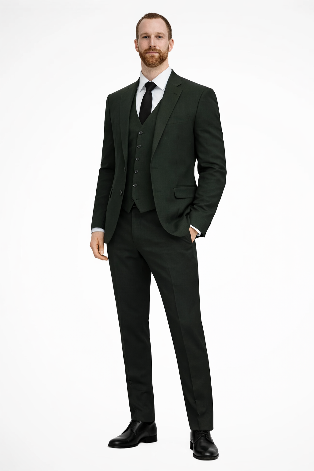 Fabian Men's Linen Vest - front view