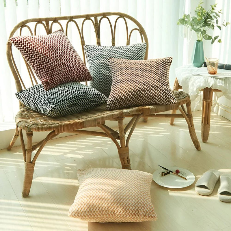 Lush Chevron Cushion Covers