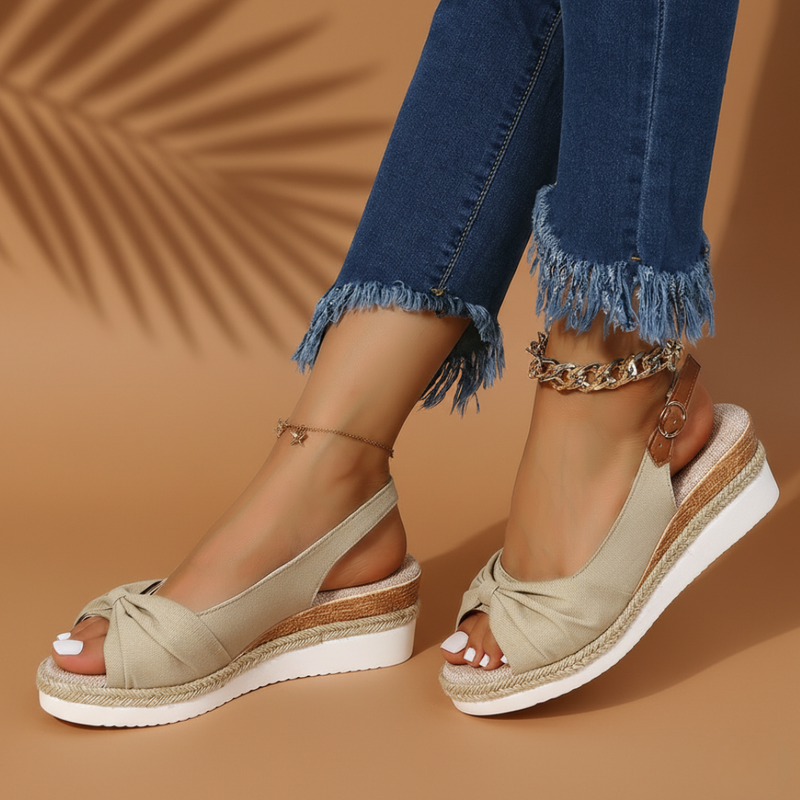Willa Women's Platform Espadrilles | Peep Toe, Buckle