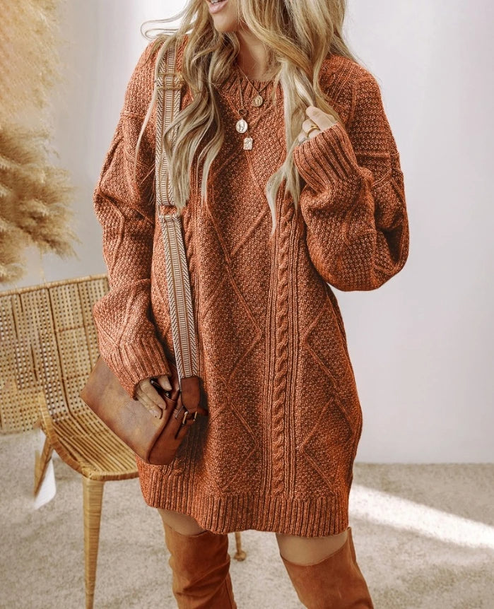 Violette Women's Cable Knit Sweater - shown in use