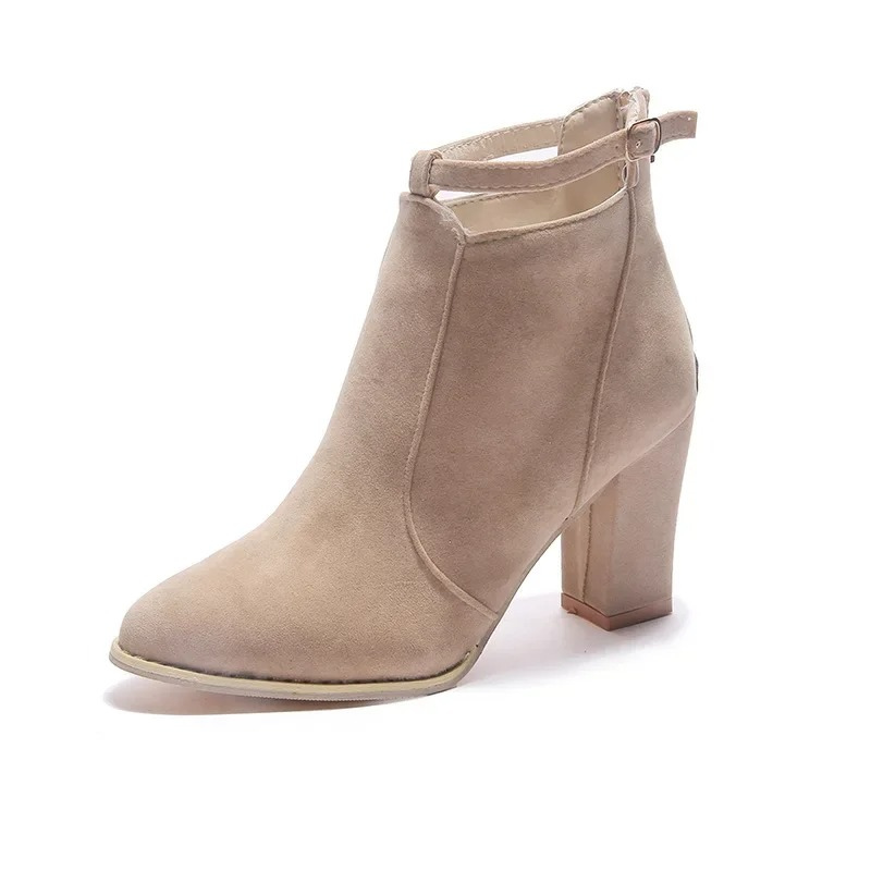 Winona Women's Block Heel Ankle Boots - flat lay