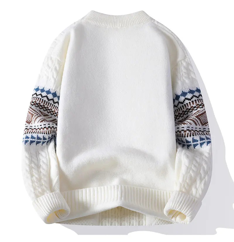 Dahlia Women's Cable Knit Sweater - styled view