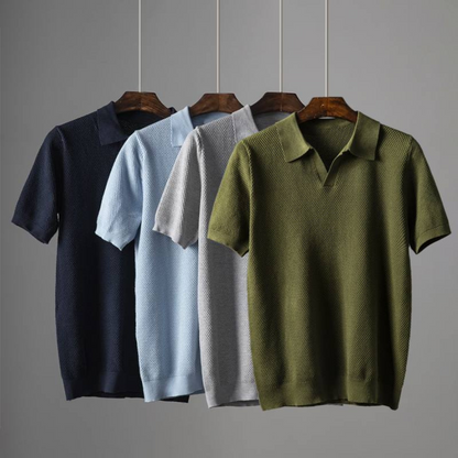 Mira Women's Knit Polo - front view