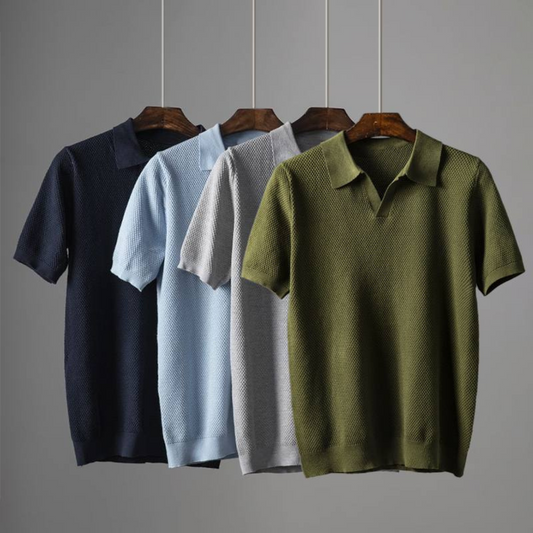 Mira Women's Knit Polo - front view