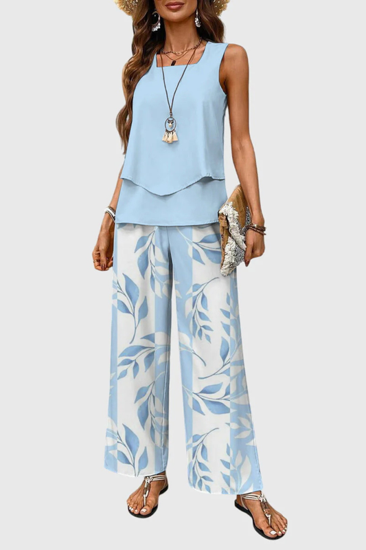 Sophie Women's Wide Leg Trousers - styled view