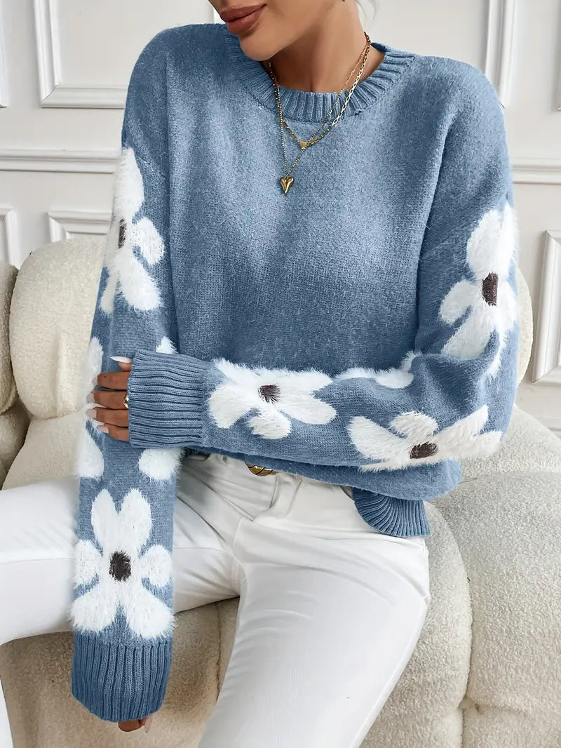 Elise Women's Sweater - fabric and finish detail