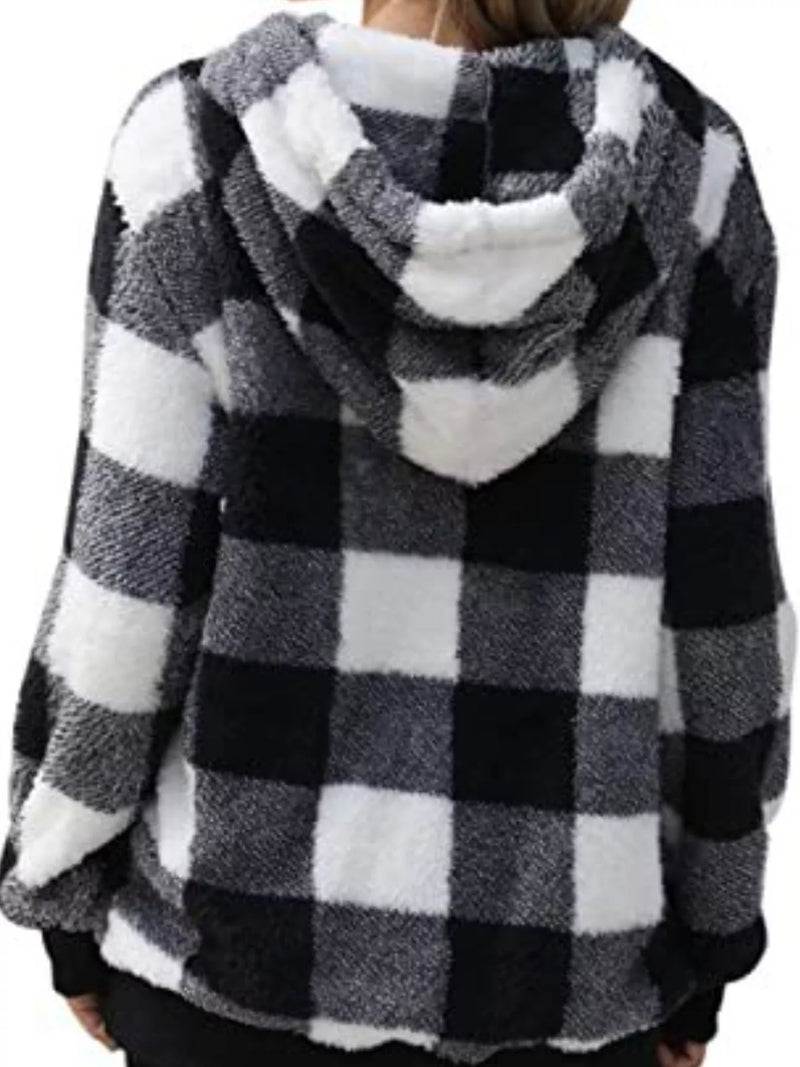 Faye Women's Plaid Sweater - front view