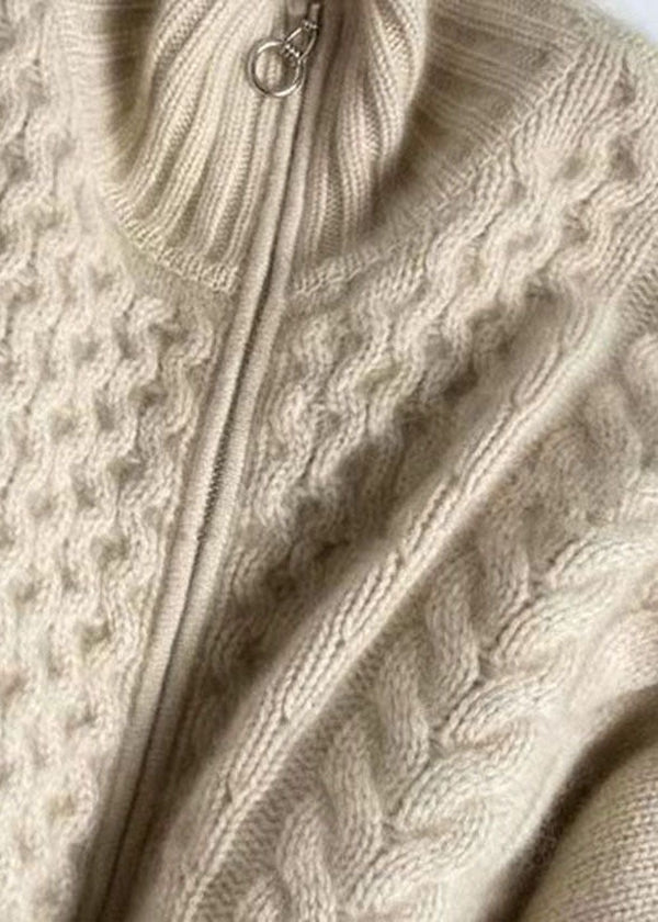 Greta Women's Cable Knit Cardigan - styled view