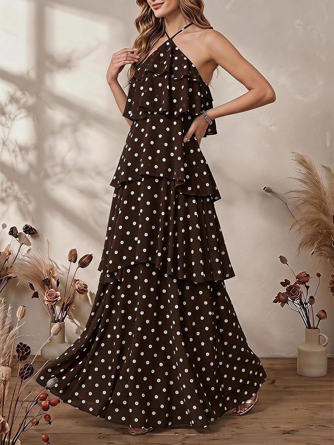 Ines Women's Maxi Dress - close-up detail