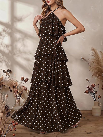 Ines Women's Maxi Dress - close-up detail