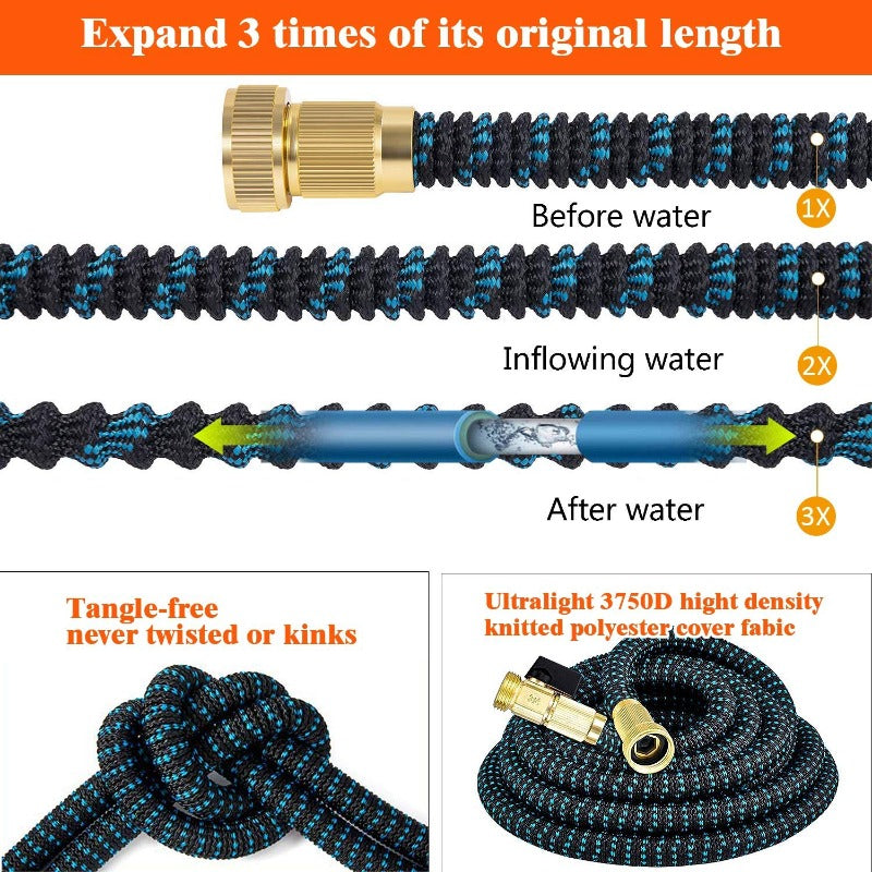 Ash Portable Garden Hose - full-length view