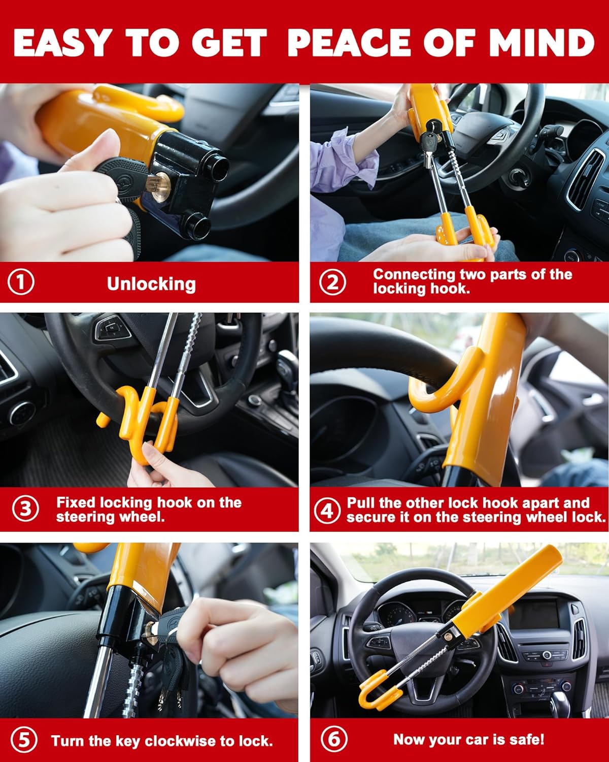 River Car Wheel Lock - fabric and finish detail