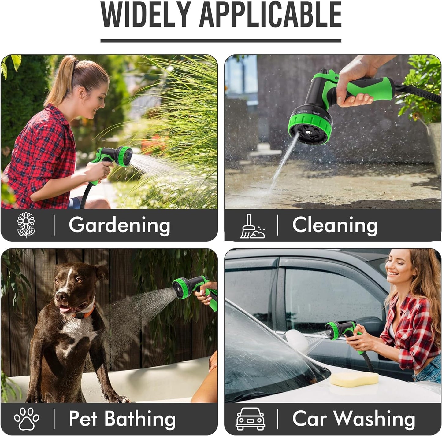 Vale Portable Garden Hose - shown in use