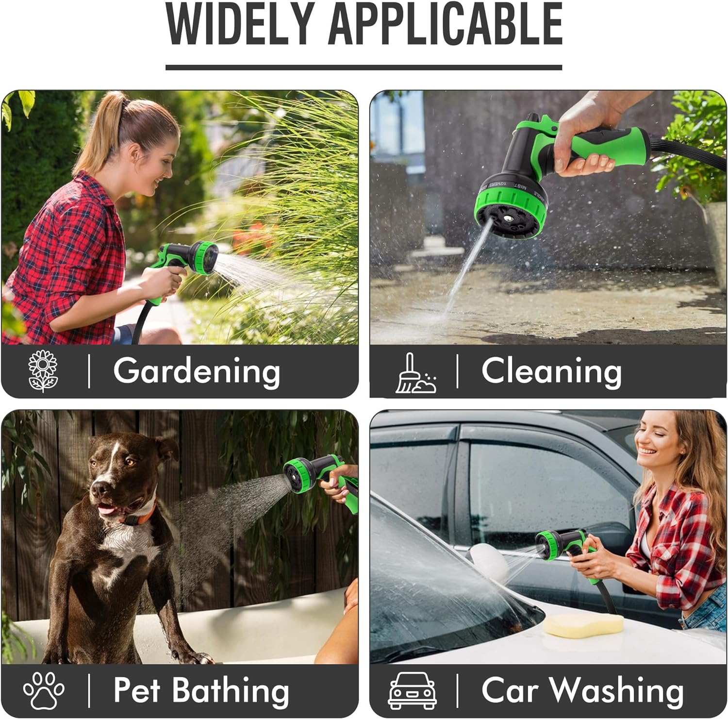 Vale Portable Garden Hose - shown in use