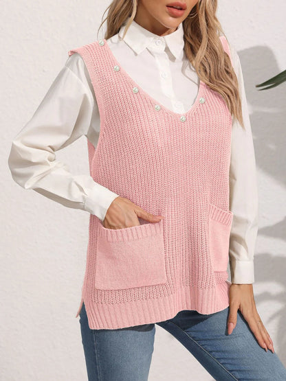 Lena Women's Sweater - fabric and finish detail