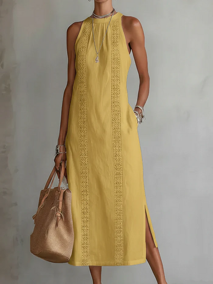 Dahlia Women's Midi Dress - close-up detail