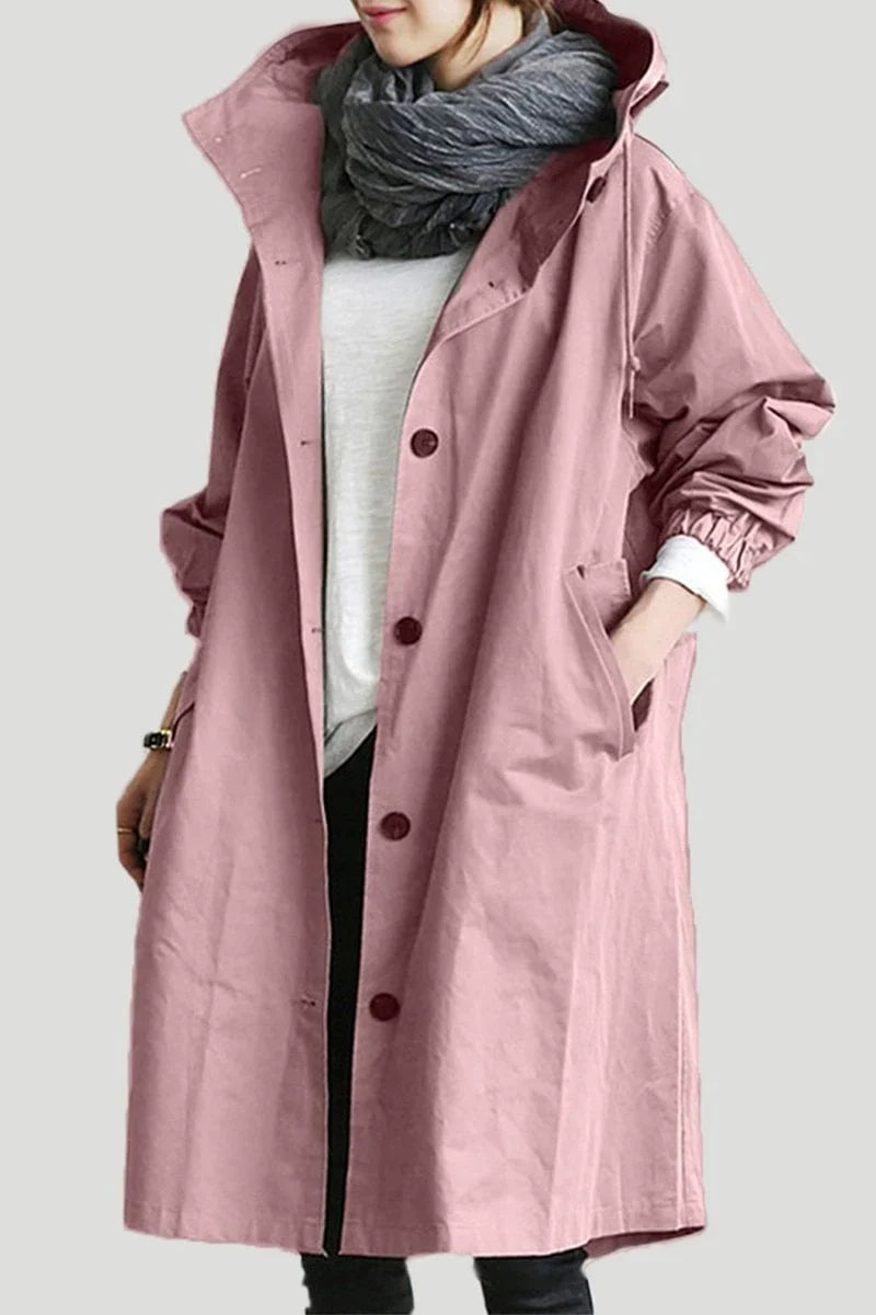 Ivy Women's Trench Coat - shown in use
