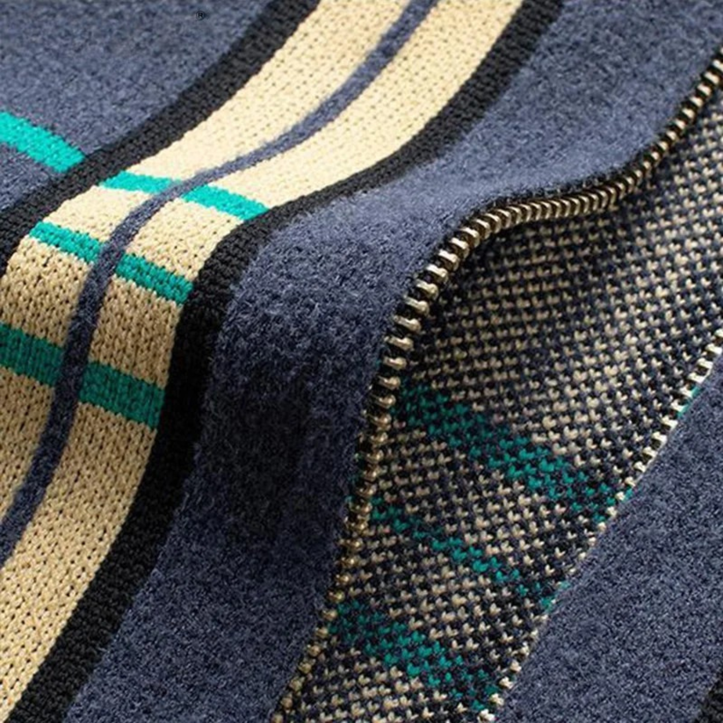 Elsie Women's Plaid Cardigan - close-up detail