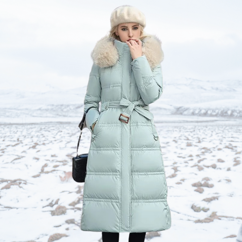 Freya Women's Puffer Jacket - shown in use