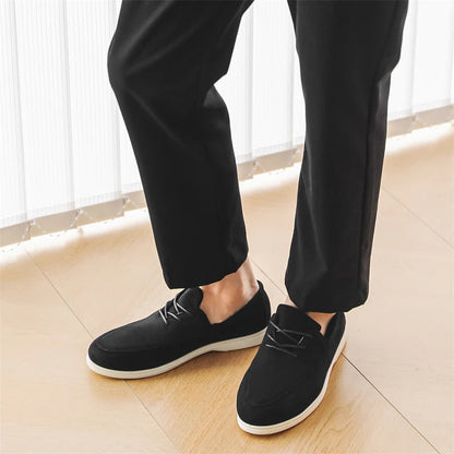 Astrid Women's Suede Loafers - shown in use