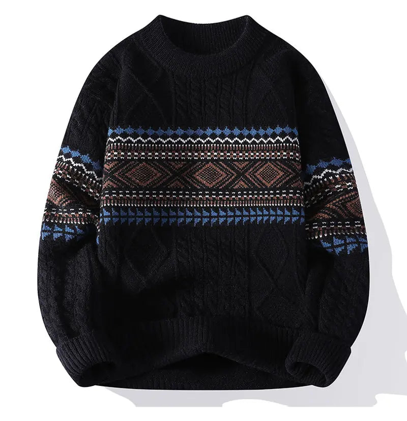 Dahlia Women's Cable Knit Sweater - flat lay