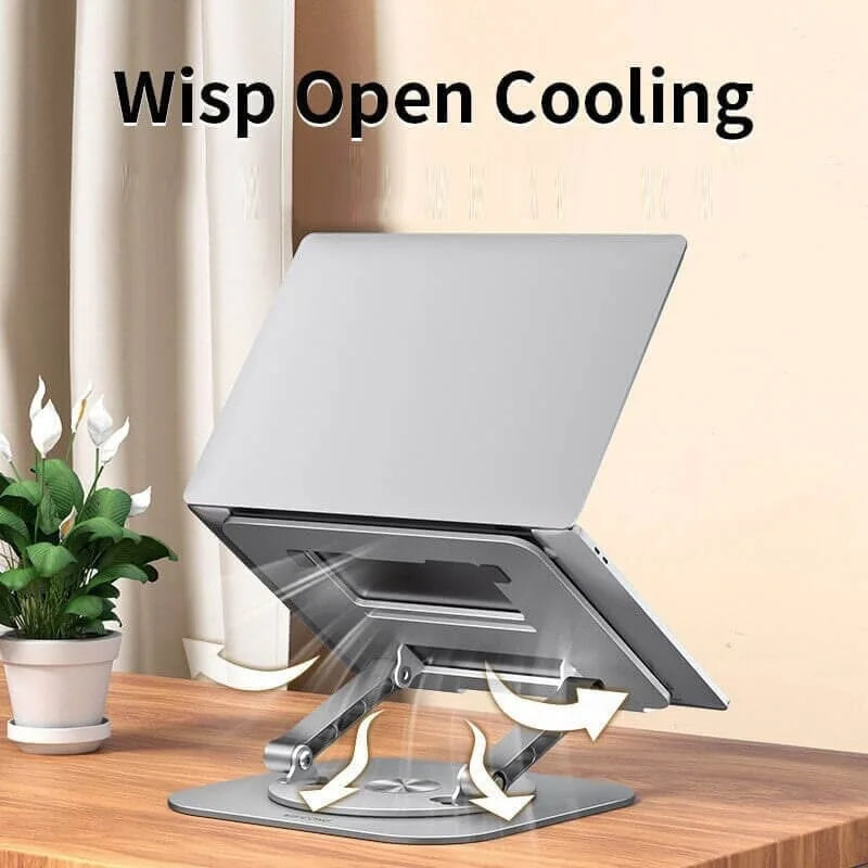 Kestrel Adjustable Laptop Stand - shown in use