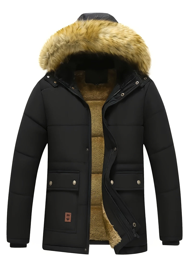 Hollis Men's Quilted Puffer Jacket - fabric and finish detail