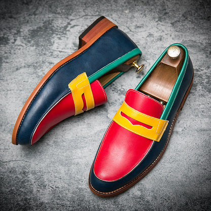 Rufus Men's Block Heel Loafers - styled view