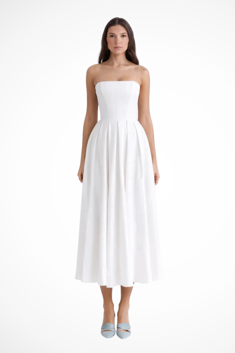 Anaïs Women's Midi Dress | Corset, Flared, Strapless
