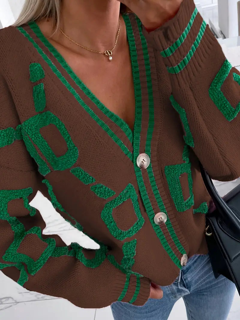 Esme Women's Cardigan - fabric and finish detail