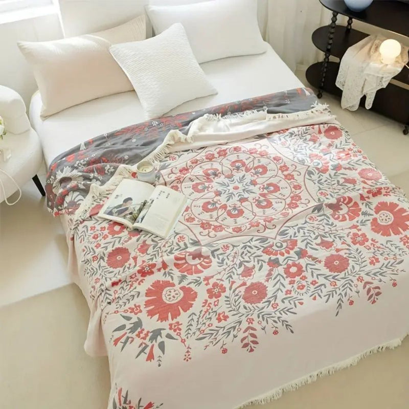Bay Versailles-Inspired Reversible Floral Blanket | Reversible, Floral Pattern