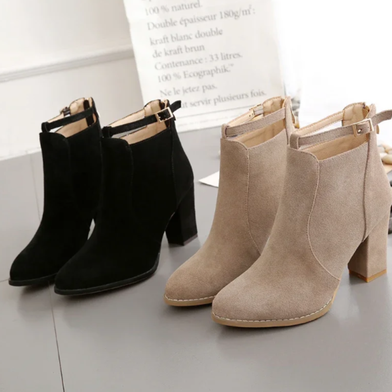 Winona Women's Block Heel Ankle Boots - front view